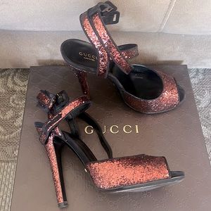 USED Gucci galactica super kid heels